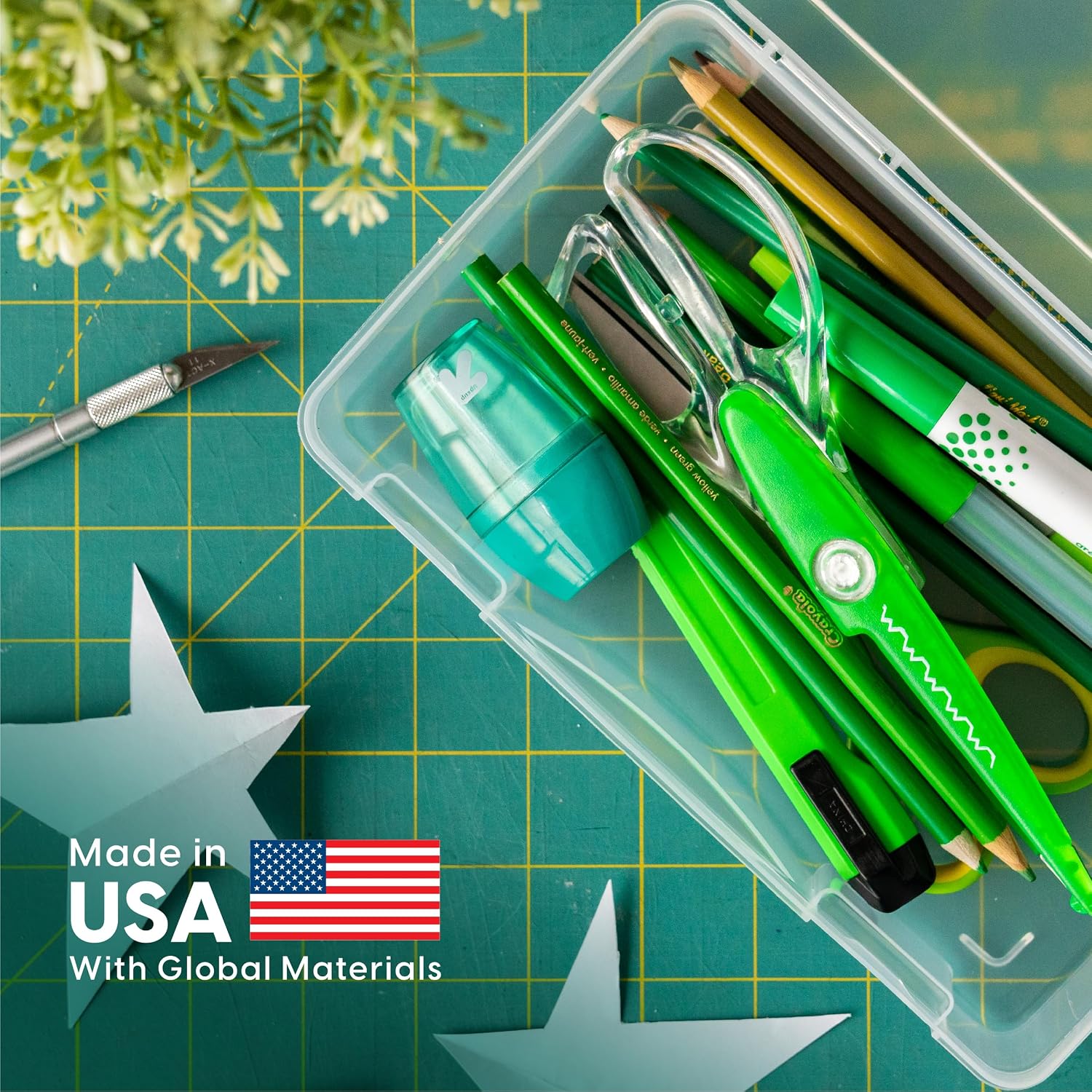 IRIS USA Clear Cases |Made in USA| Plastic Box Organizers (10-Pack)- Medium - Image 4